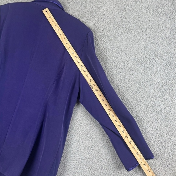 GMI Skirt Suit Womens 18W Plus Size Purple One Button Lined Stretch - Picture 13 of 16
